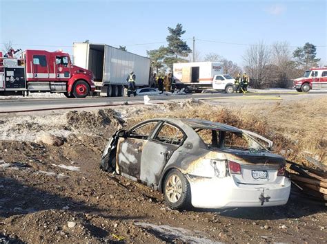 Eight people were taken to hospitals, and one man has died following a three-vehicle crash Friday afternoon on State Highway 7, east of . . Hwy 7 accident today